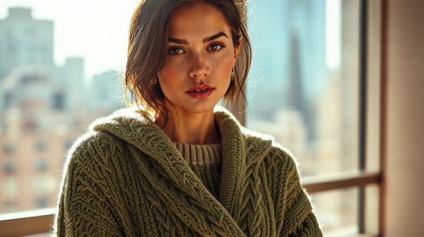 Top cagoules en maille pour allier chaleur et élégance